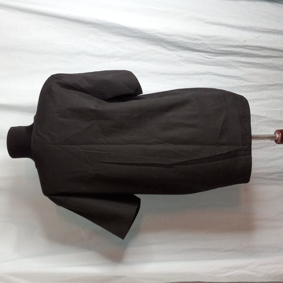 Black Scrub Top S V neck Short Sleeves NEW - Picture 6 of 10